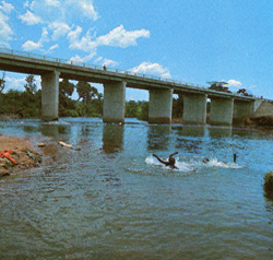 Zambia river bridge